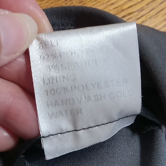 Tadadhi Shoji Womens DRESS MEDIUM Preowned MIDI Cocktail Party BLACK GREY Tiered - Picture 8 of 10